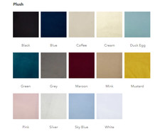 Plush Velvet Curved wing