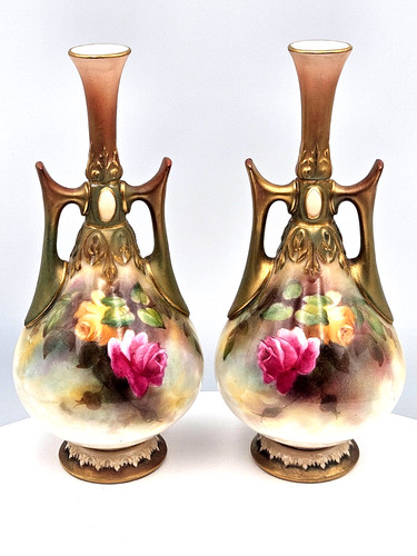 Royal worcester antique pair - antique,