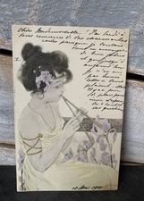 RAPHAEL KIRCHNER  ART NOUVEAU GLAMOUR POSTCARD c1901  Pub M.M vienne 