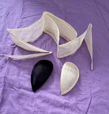 Wholesale Joblot Millinery Sinamay Teardrop Base and Ribbon