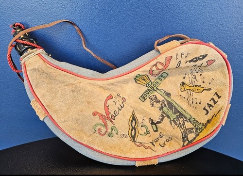 Vtg canteen water pouch - vtg, flask