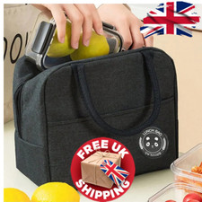 Insulated Lunch Bag Thermos Cooler Tote - Hot/Cold Food Box for Adults UK