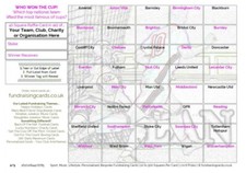 Football Fundraising Cards Scratch for Club, Pub, Charity, Many Sizes and Themes