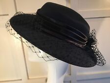 vintage Navy blue hat wedding