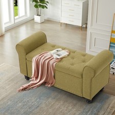 Upholstered Footstool Storage