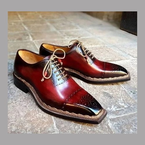 Men handmade leather shoes - handmade,
