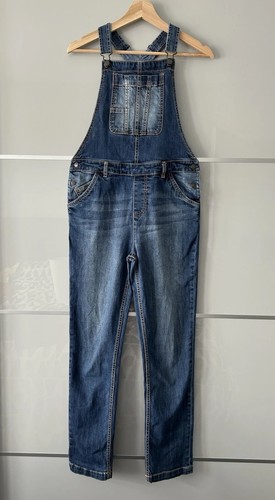 Fat face girls denim dungarees - denim,