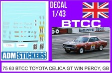 75 63 DECAL 1/43 BTCC 1975 63