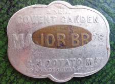 GNR Major Bros. Covent Garden Potato Market Token GREAT NORTHERN RAILWAY