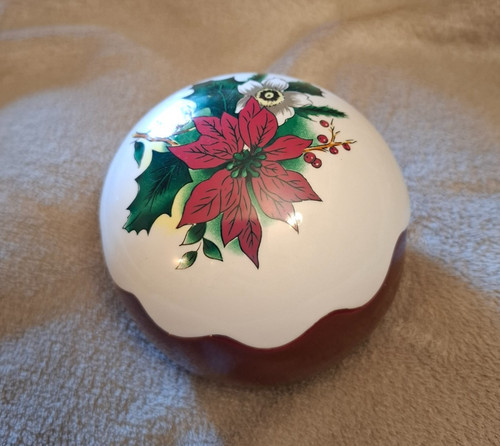Ceramic christmas pudding - christmas,