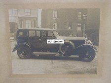 VINTAGE PHOTOGRAPH OF CLASSIC CROSSLEY MOTOR CAR HEATON PARK, MANCHESTER