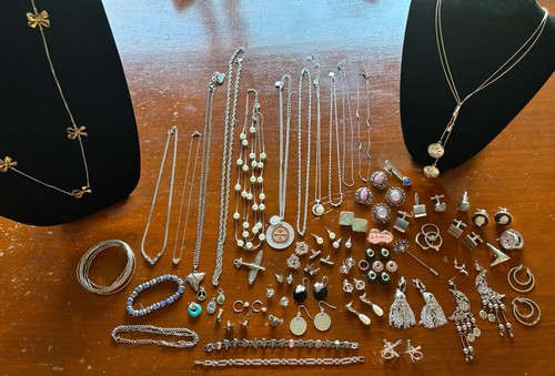 Vintage silver jewellery bulk - jewellery,