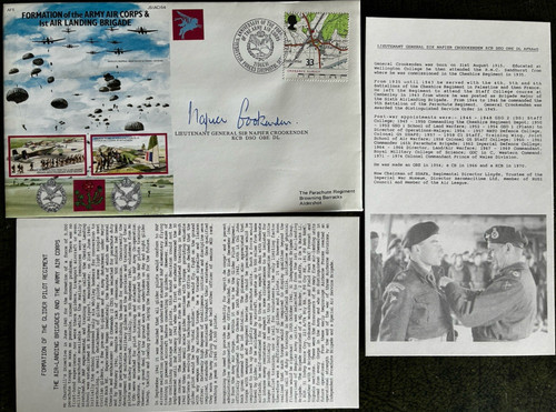 Raf cover paras signed - raf, lt