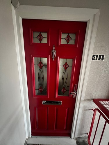 Upvc front door - front,
