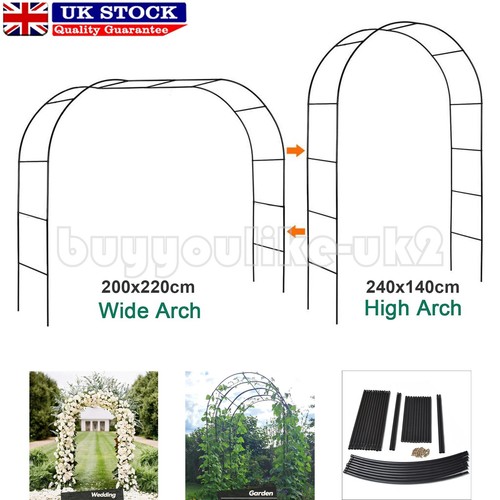 Black garden arch - black,