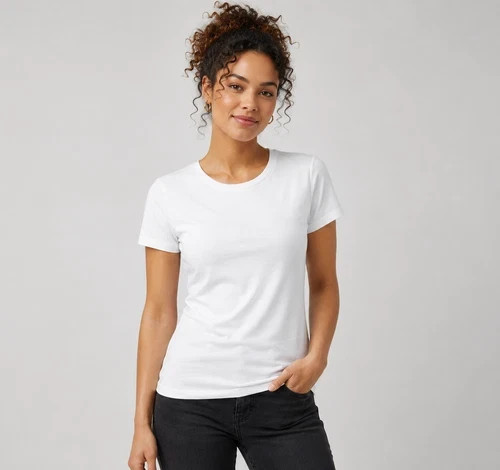 Ladies white t shirt - s,