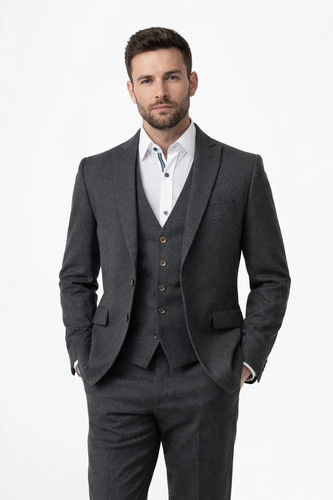 Grey flannel piece - grey,