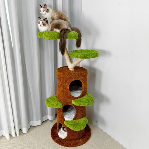 Tall flower cat tower - 58",
