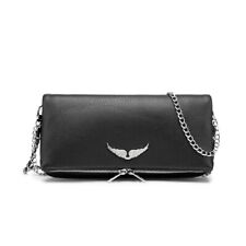 Zadig&Voltaire Women's Wings PU Metal Chain Shoulder Bag//*