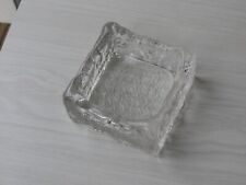 Whitefriars Art Glass Bark Effect Ashtray Bowl square 10cm