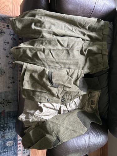 Hucklecote green cotton pants - green,