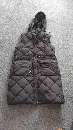 Black long padded - f&f, gilet