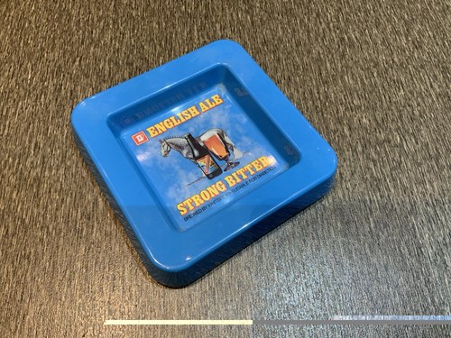 Whitbread vintage ashtray 70s - whitbread,