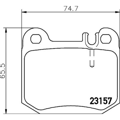 Don rear brake pad - rear, fits