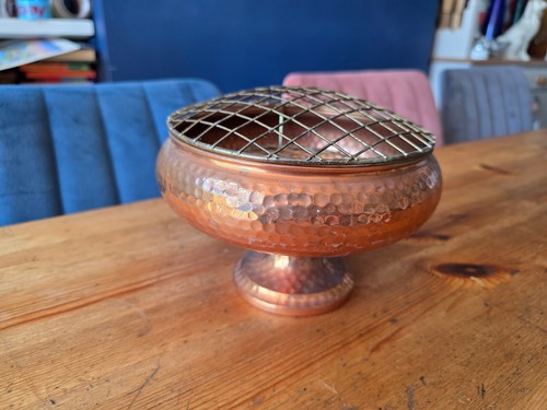 Vintage copper dimpled metal - vintage,