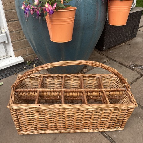 Vintage wicker wine - vintage,