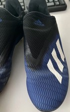 Adidas X 19.3 FG Size UK 4 Blue No lace. Moulded Studs Football Boots