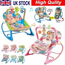 Electric Baby Bouncer Rocker Vibration Chair Portable Musical Cradle Swing Seat