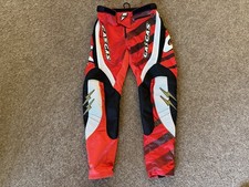 Jitsie Bolt Gas Gas Trials Pants, Size 28", Red/White/Black, Good Condition.