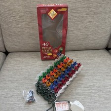 Vintage Retro Premier 40 Petal Shade Christmas Tree Lights Multi Colour