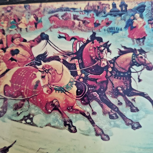 Russian style lacquer - russian, box