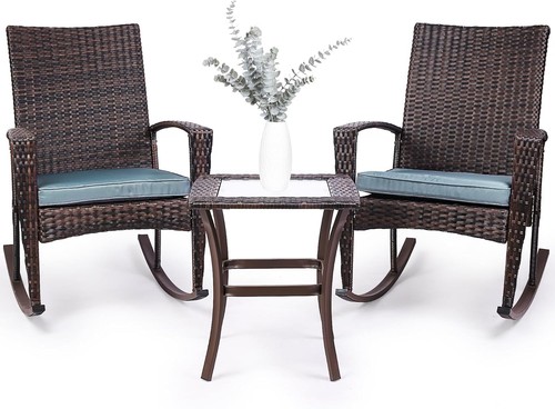 Wicker rocking chair - 3x,