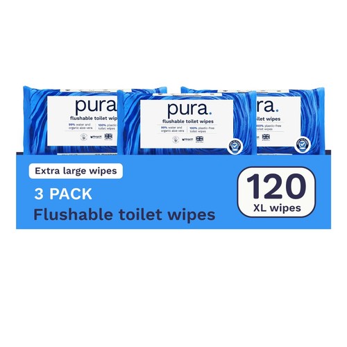 Pura flushable moist toilet - flushable,