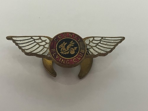 County flying club enamel - county,