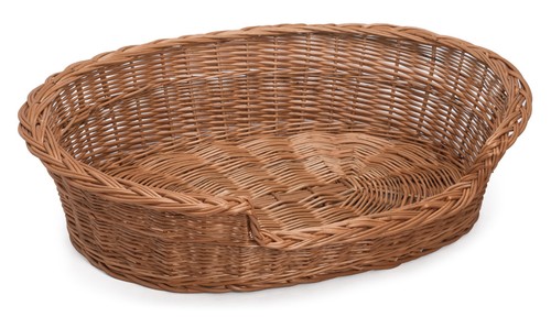 Willow wicker pet basket - willow,
