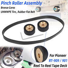 For Pioneer RT-909/901 New Pair Pinch Rollers Assembly w/ Belt Reel to Reel Deck