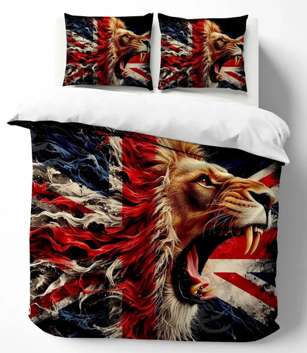 Print union jack duvet cover - print,