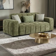 Paris Sofa Olive 3 Seater Free