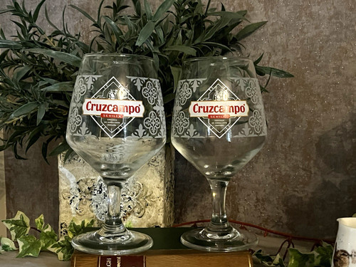 Cruzcampo beer glass one - cruzcampo,
