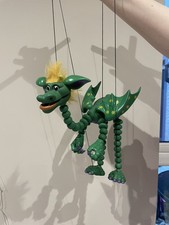 Dunstan The Dragon Marionette Puppet Plastic Bozart Daniel Oates 1997 2887