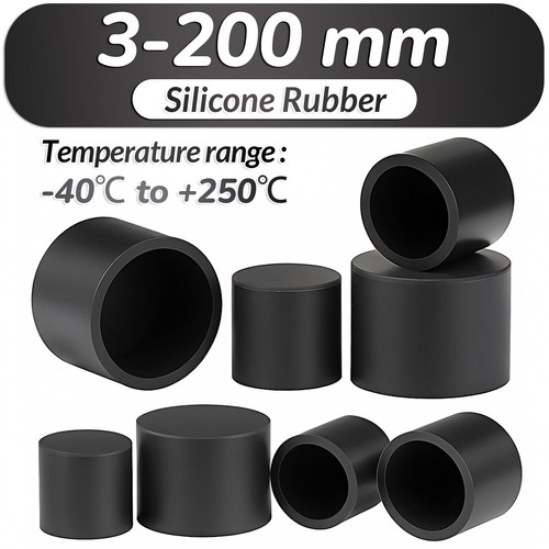 End cap black - cap, rubber