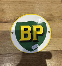 BP Shield enamel sign on heavy