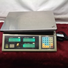 DIGITAL COUNTER TOP RETAIL WEIGHING SCALES---MODEL; ACS=A--USED