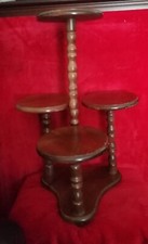 Antique Mahogany  Four Tier Plant Stand