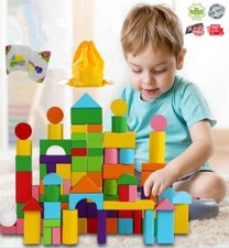 100pc Childrens Wooden