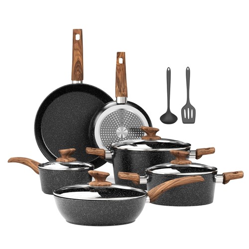Piece induction hob pots - 12,